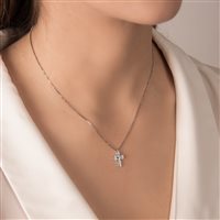 Colgante Mirco Visconti Mujer Girocollo croce in Diamante Diamante 0.48 Ct GB82/10 - GB82/10